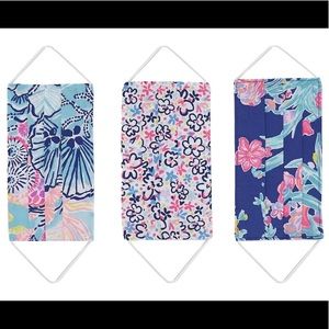 NWT Lilly Pulitzer 3-pack adult face mask
